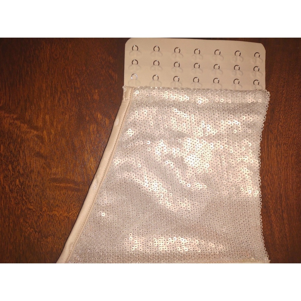 Zara Sequin Bustier Corset Crop Top (Sl) - Glam‎ Holiday Sparkly Party Festival - Picture 4 of 7